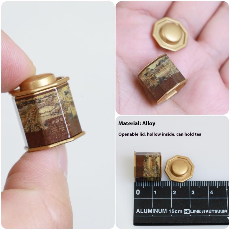 Casă de Păpuși Cutie de Cafea Cutie de Ceai Model Simulare Articol Ornament Model Miniatură Jucării Mini Accesorii Mobilier Casă de Păpuși