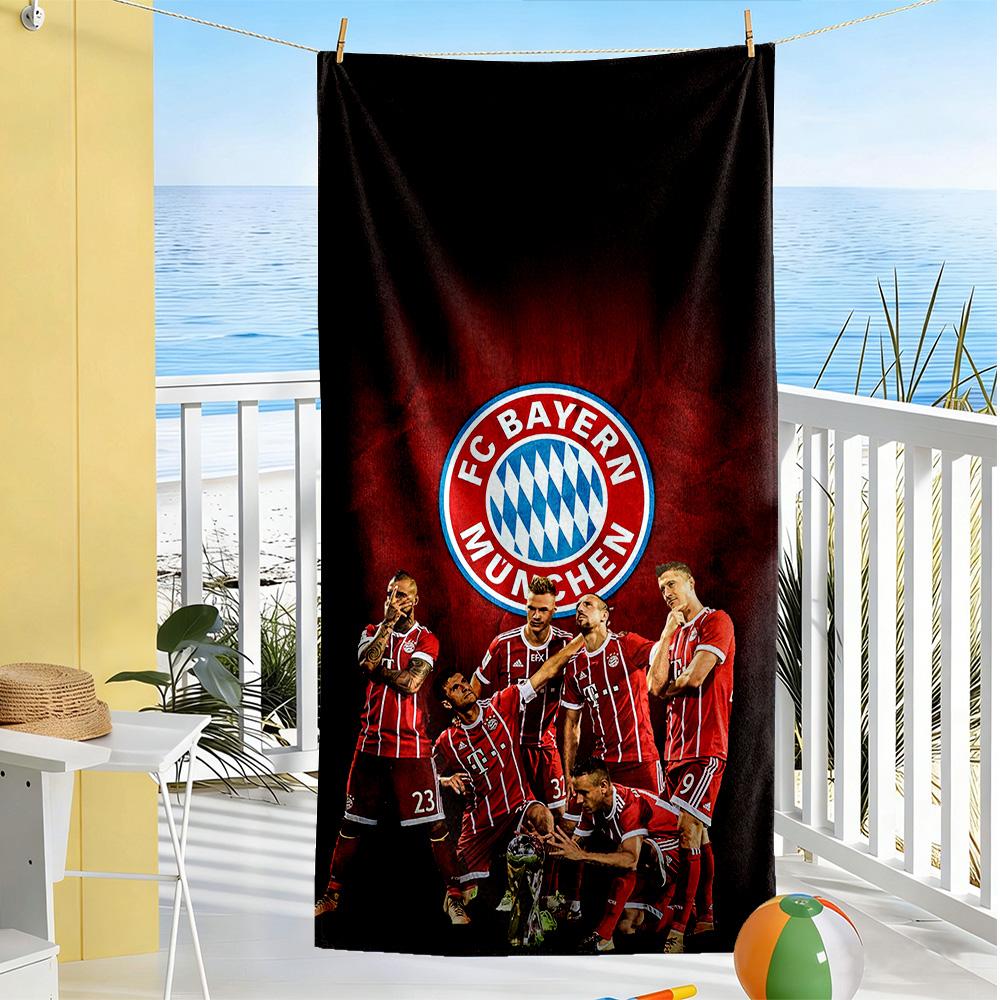 Bayern Munich Beach Towel Quick-Dry Soft Microfiber Comfortable Lightweight