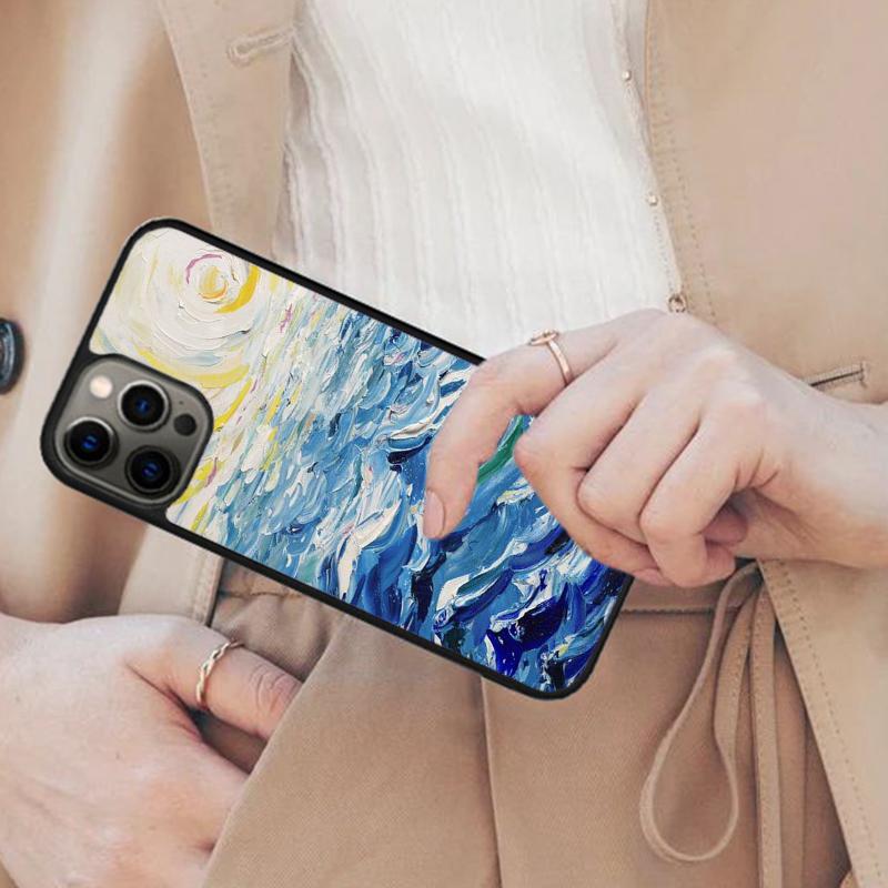 Creative Oil Painting Magnetic Phone Case For APPLE iPhone 17 Air 16 14 13 12 Pro Max 15 Plus Wireless Charge With MagSafe Cover