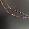 Goudkleurig Watergolf Dames Sleutelbeen Ketting - Modieus en Eenvoudig Ontwerp