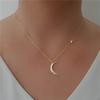 Simple Star Moon Pendant Necklace For Women Bijoux Maxi Statement Choker Necklaces Collier Classic Jewelry Gift