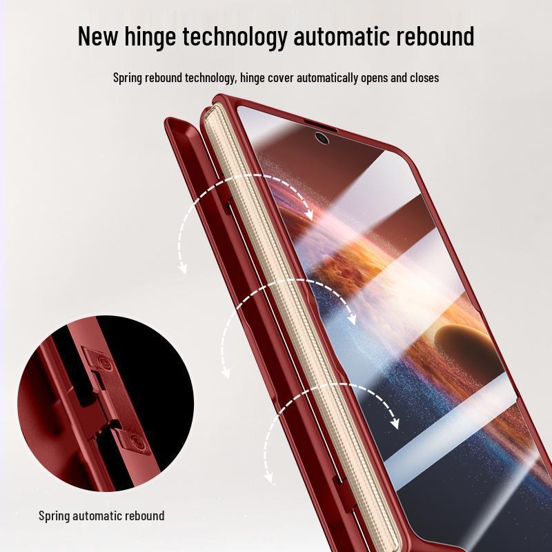 Honor Magic V6 Foldable Phone Case: Skin-Feel, Anti-Drop, Lens Stand, Full Coverage Protection