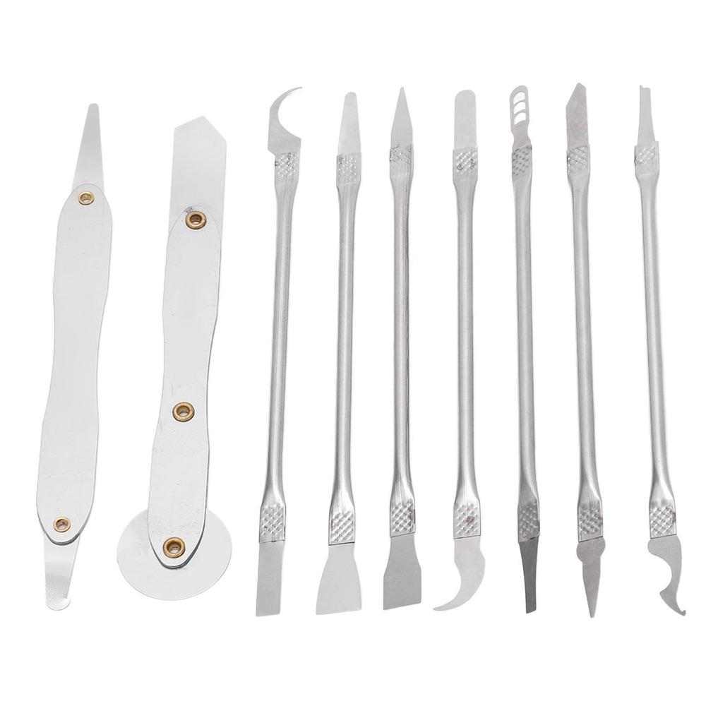 10 PCS Double Ended Metal Spatula Set Ultra Thin Repair Tool Kit  Electronics Repair