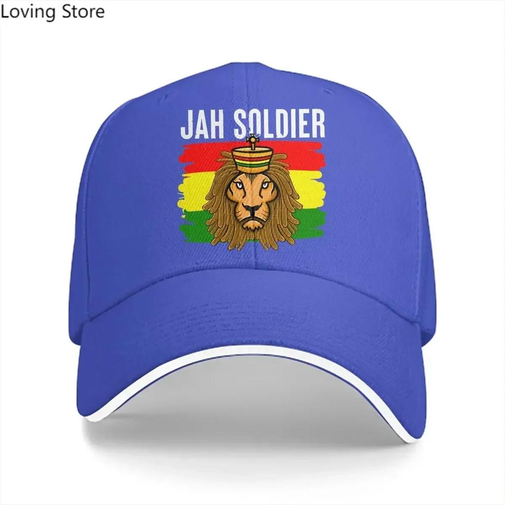 Jah Soldier Reggae Lovers Baseball Cap Unisex Hats Women Visor Protection Snapback Jamaica Lion Caps