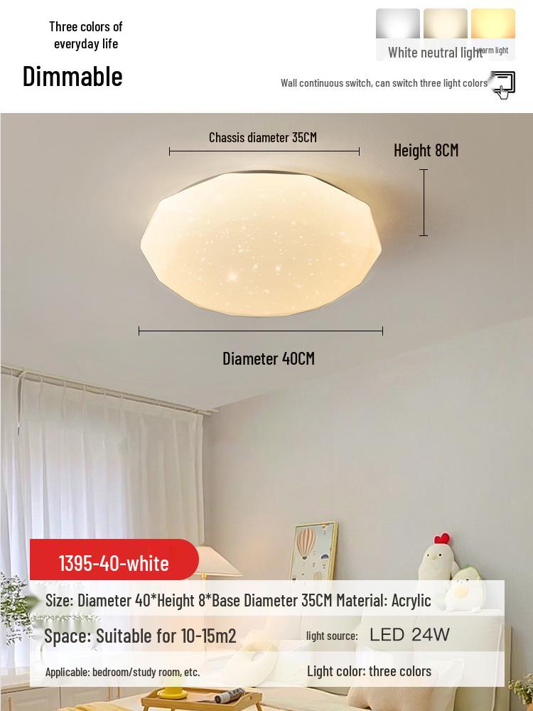 Warm Romantic Solid Wood Flower Ceiling Light for Children's or Master Bedroom