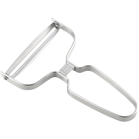 Yoshikawa Peeler, Wide Vegetable Peeler, Stainless Steel, New Kitchen Basic SJ3358 B09RB46R8R
