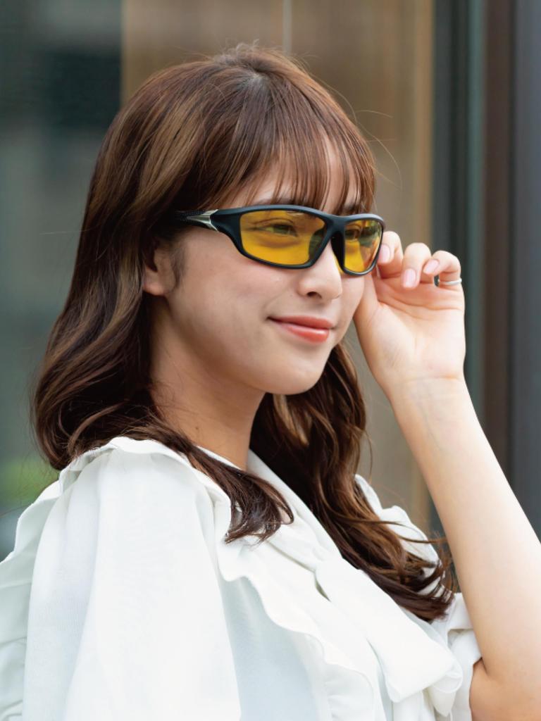 Zealot Night Driving Made in Bright Reduced Coated for Day and Night Weather ZE-UM05BY Sunglasses, Yellow, Japan, Vision, Glare, Low-Reflection,