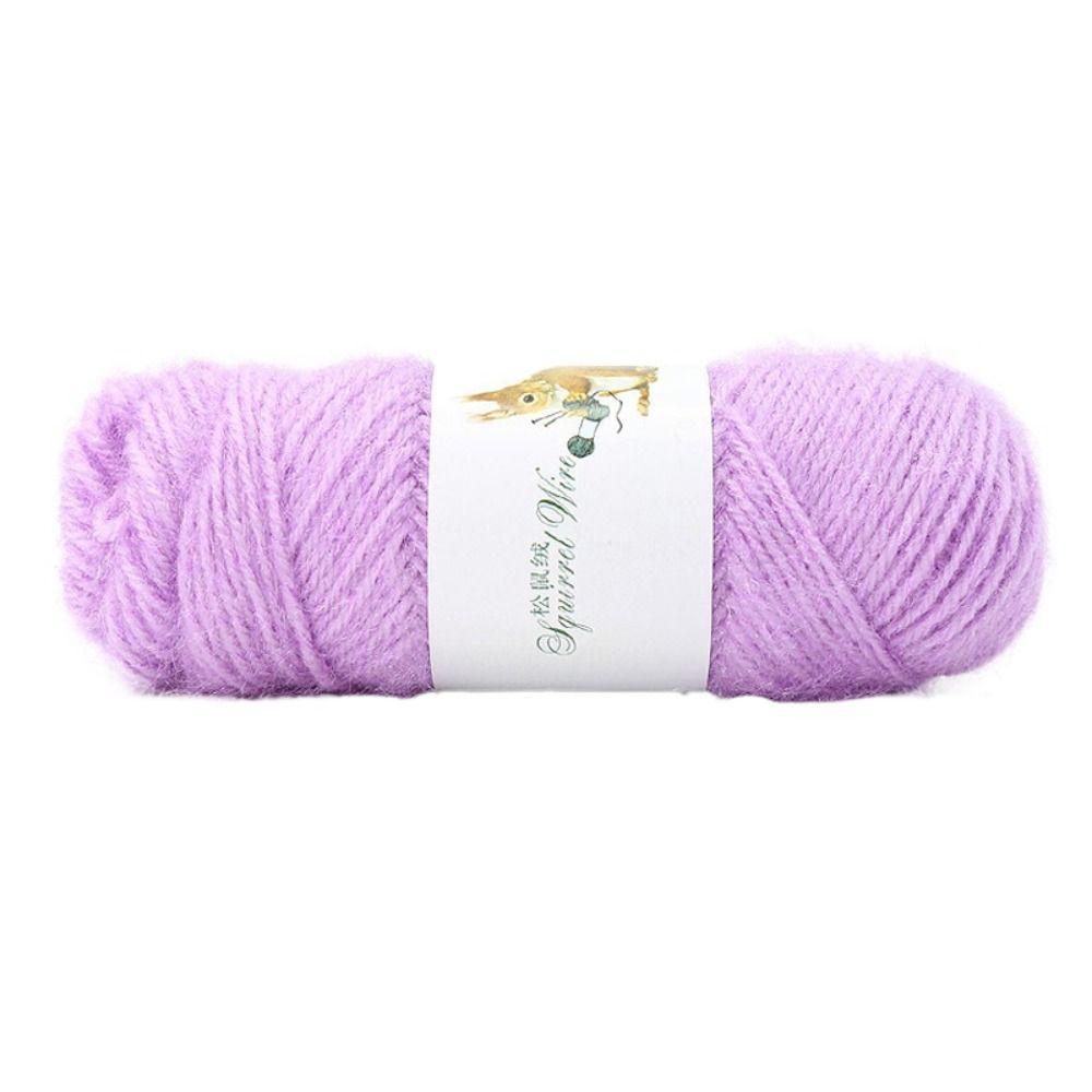 Soft Wool Yarn Delicate Knitting Yarn DIY Squirrel Cashmere Yarn Scarf Weaving