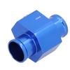 26mm Wassertemperatur Verbindungsrohr Blau Temperatur Schlauchadapter Aluminium Automobilzubehör