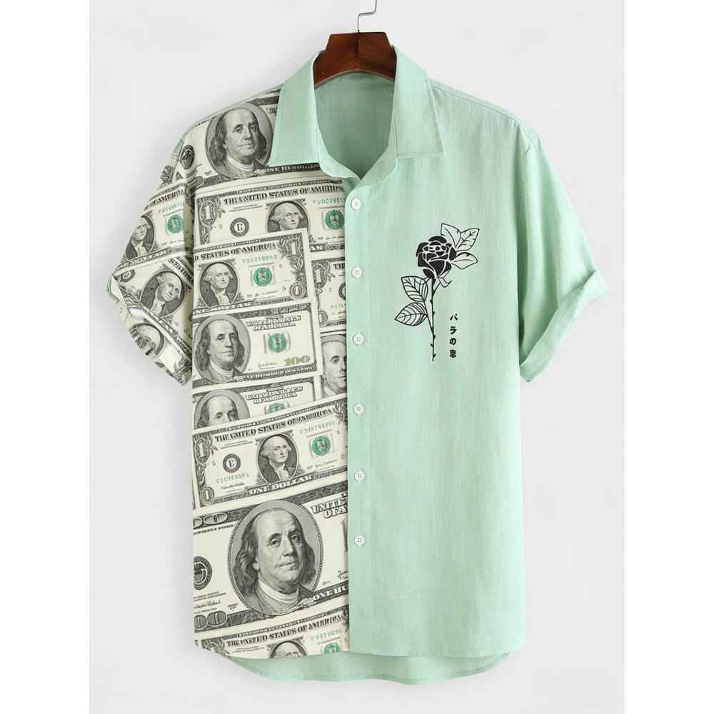 Outdoor Streetwear Men's Fashion Shirts Taiji Ethnic Patterns Printed Men's Shirts Casual Daily Men's and Women's Shirt