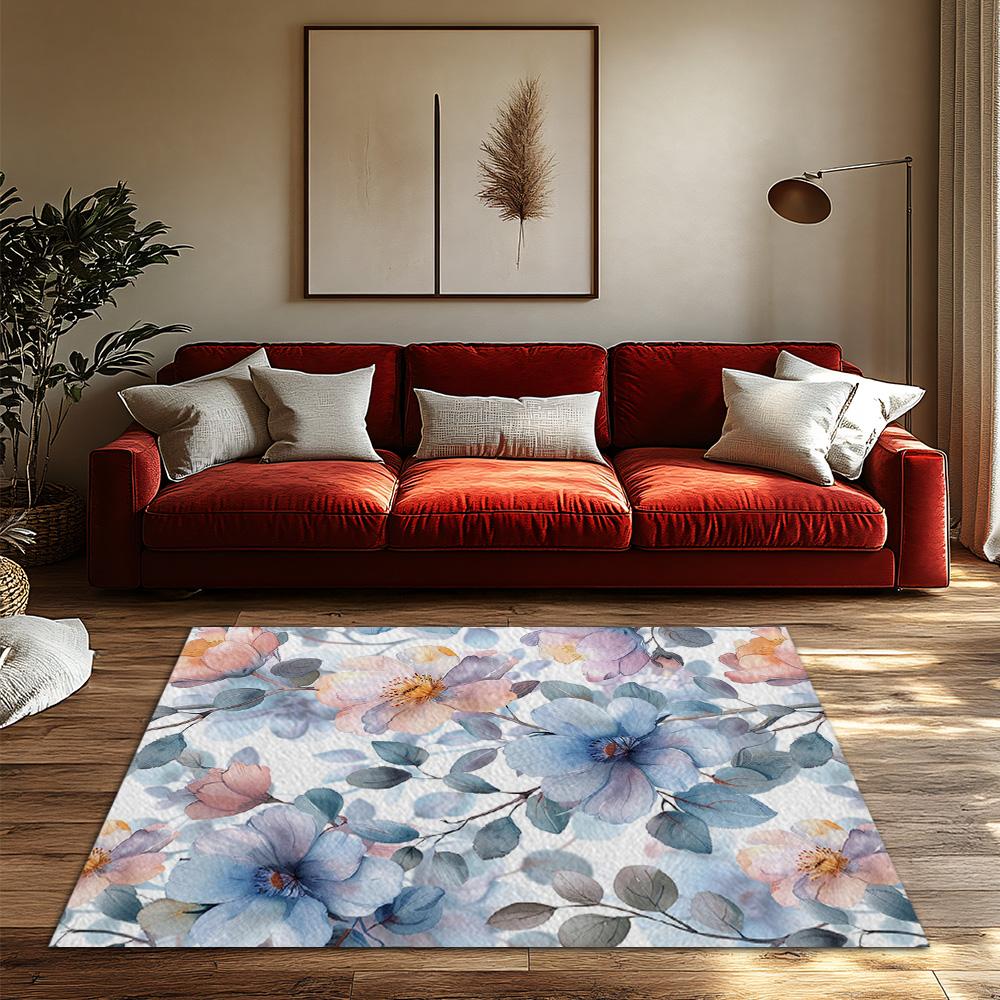 Floral Area Rug Vintage Persian Carpet Bohemian Home Decor Washable Floor Mat Living Room Bedroom Rugs