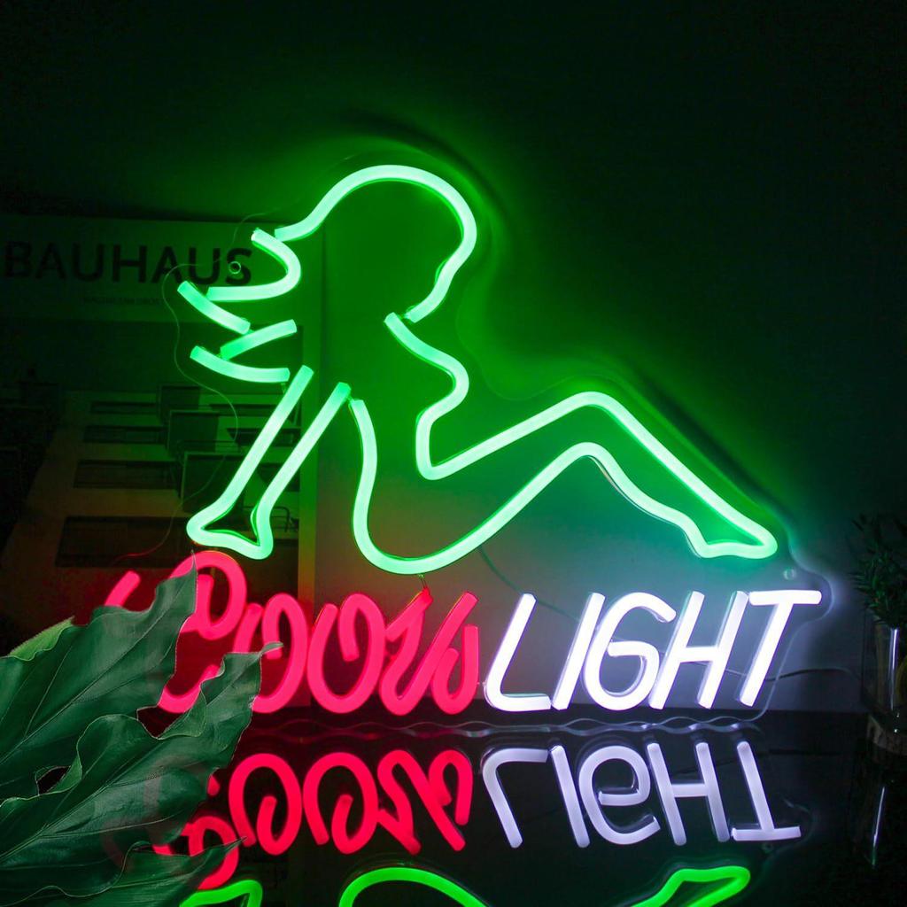Neon Lights Beer Party Decoration with English Letters