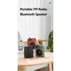 Mini Digital FM Radio HD Display 76-108mhz Radios Wireless Bluetooth 5.3 Speaker Portable Voice Amplifier with TF Card USB Slot