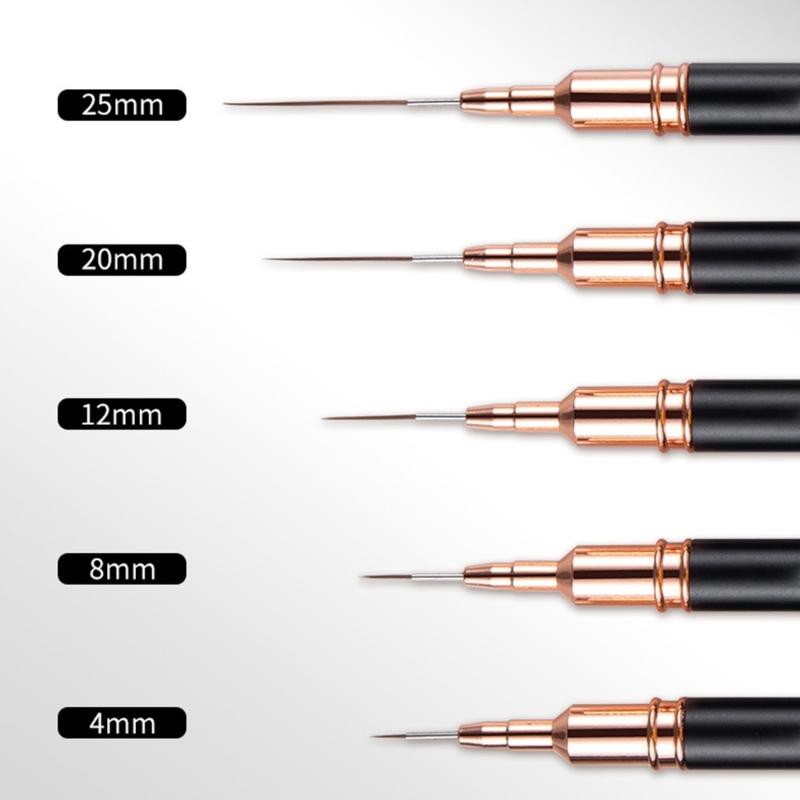 Nails Art Brush Nails Art Liner Brush Practical Nails Brush Nail Dotting Drawing Tool Nail Painting Pen for Salons