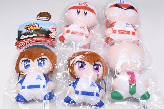 Powerful Pro Baseball Kapukko Friends Set of Gacha Capsule Toy [Complete 5]