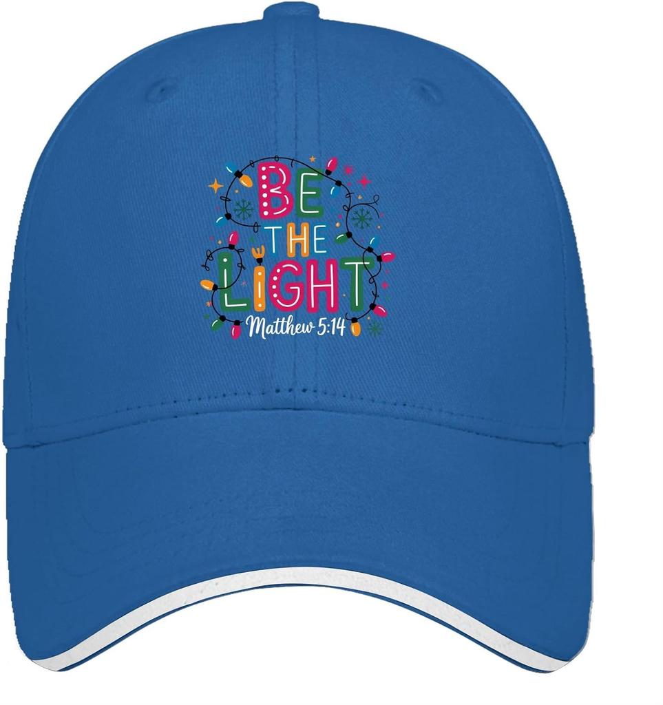Be The Light Matthew 5 14 Christian Baseball Cap Polyester Adjustable Casual Outdoor Hat Unisex Adult