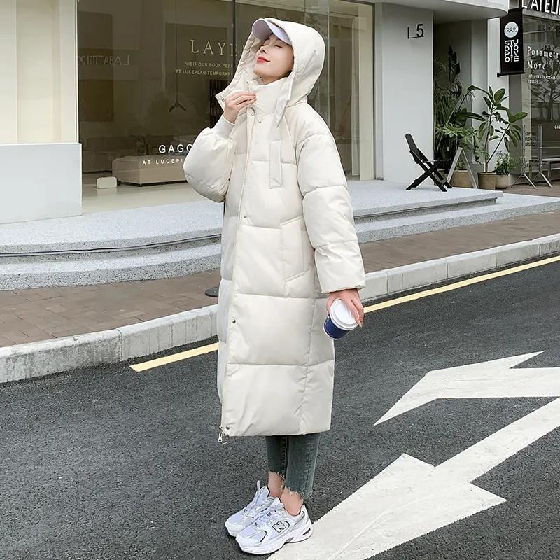 Women's Winter Parka Coat Korean Version Fashion Loose Lady Outerwear Elegant Versatile Hooded Ladies Down Cotton Jacket