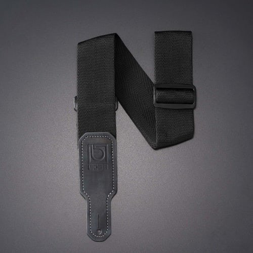 BOSS Seatbelt Guitar Strap BSB-20-BLK, Nylon, 2" Wide, Adjustable Length, Durable, Black, for Guitar/Bass
