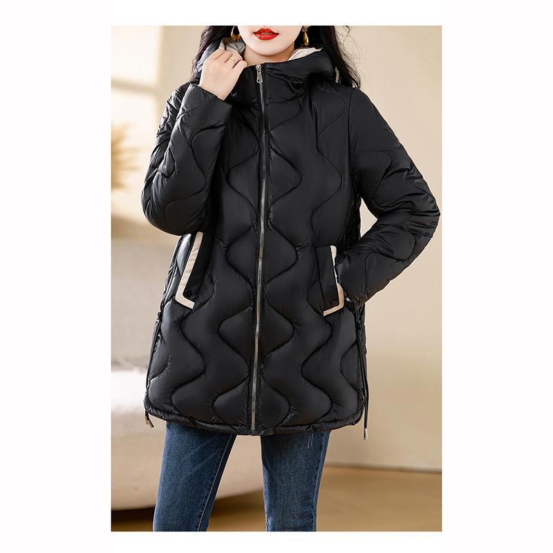 Winter Jacket Parkas Women Coat Fur Collar Hooded Overcoat Female Jacket Parka Thick Warm Padded Outwear