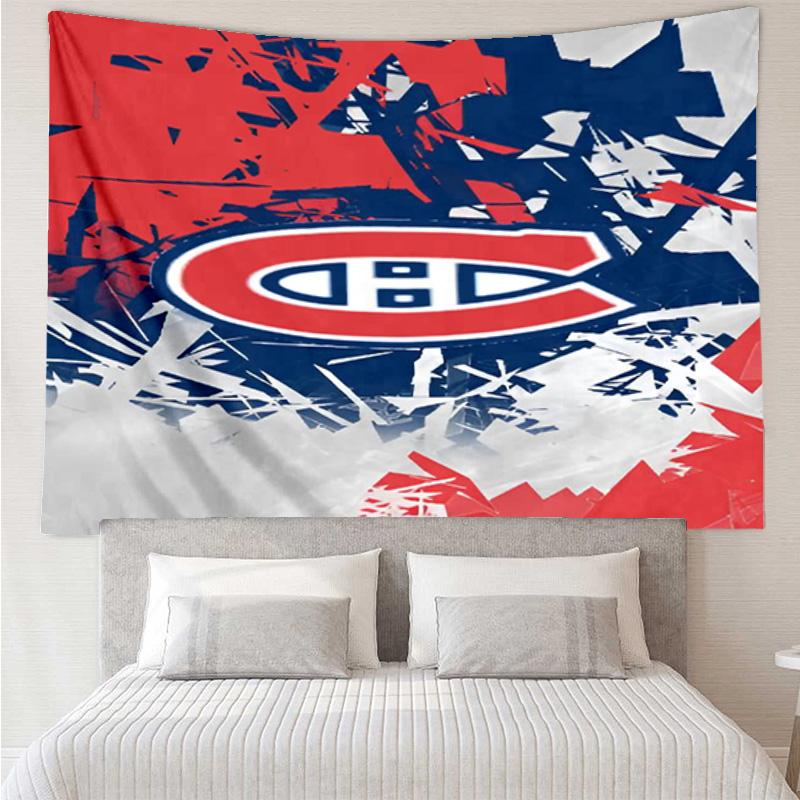Canadiens Hockey Team Tapestry, Unique Design Tapestry, Wall Decor for Bedroom,Livingroom, Playroom,Heartwarming Fan Holiday Gifts