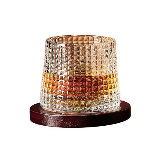 Drehbare Tumbler-Gläser, Rotierende Bier-Whiskey-Becher mit beschwertem Boden, 200ml Unzerbrechliche Bar-Gläser für Partygebrauch
