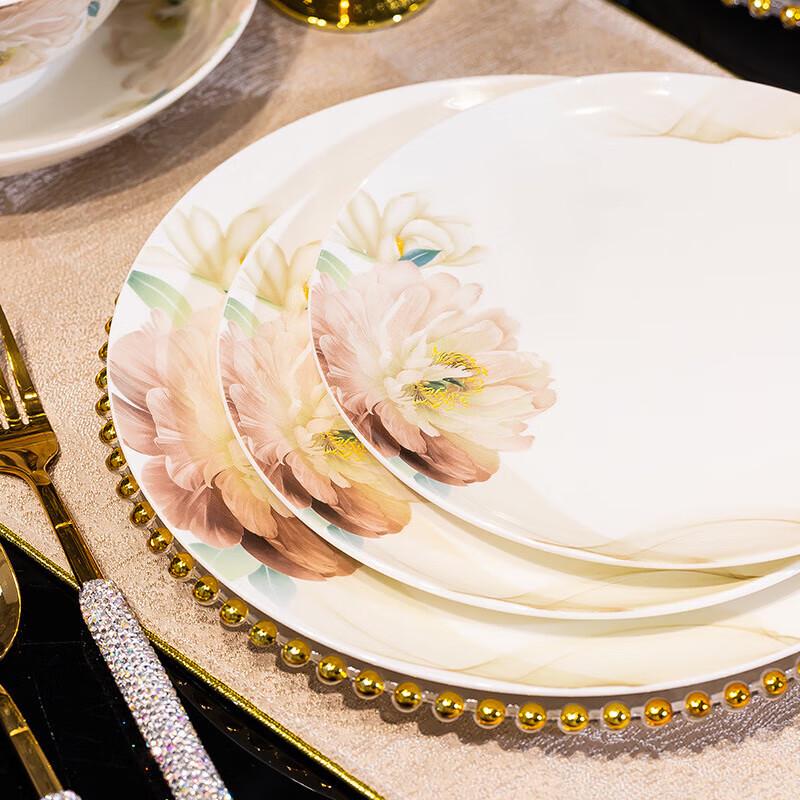 Mord Lanka Silk Road Flower Rain Ceramic Dinnerware Set