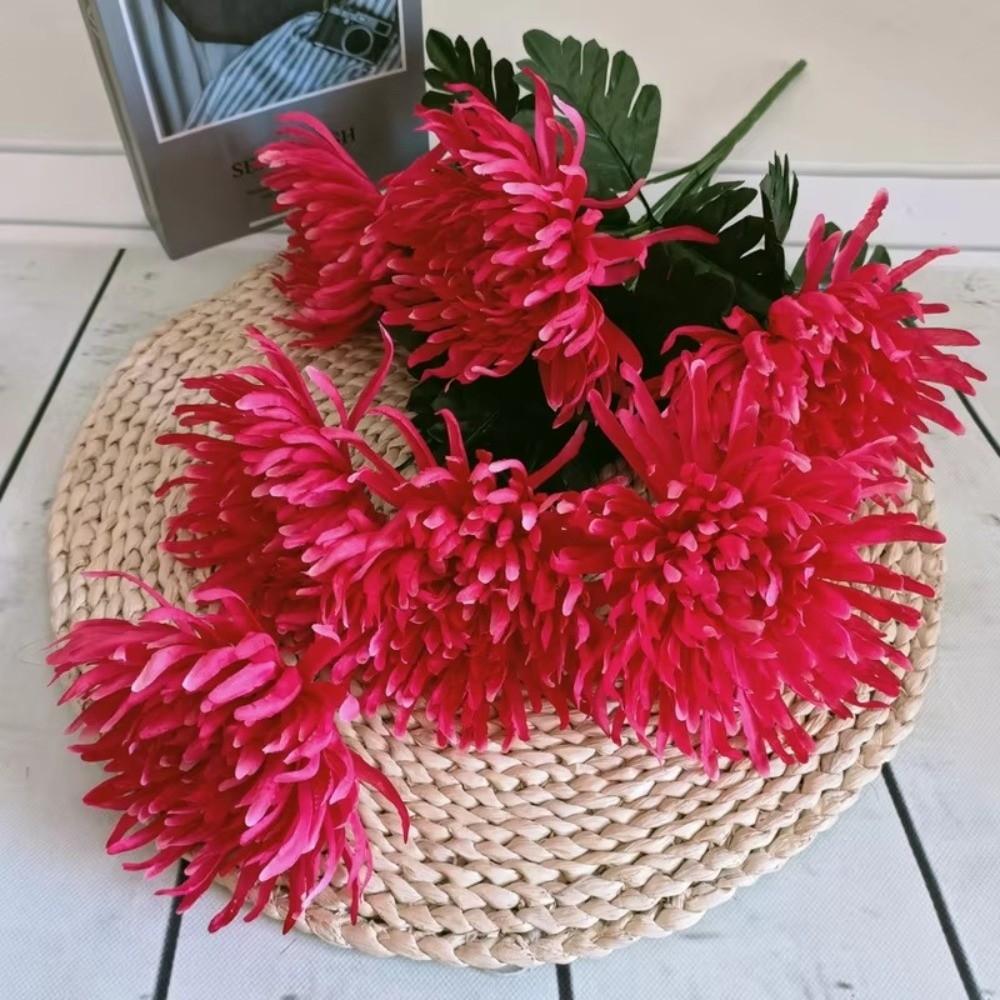 DIY Flower Chrysanthemum Bouquet Silk Fake Flowers High Quality Simulation Flowers Home Decoration