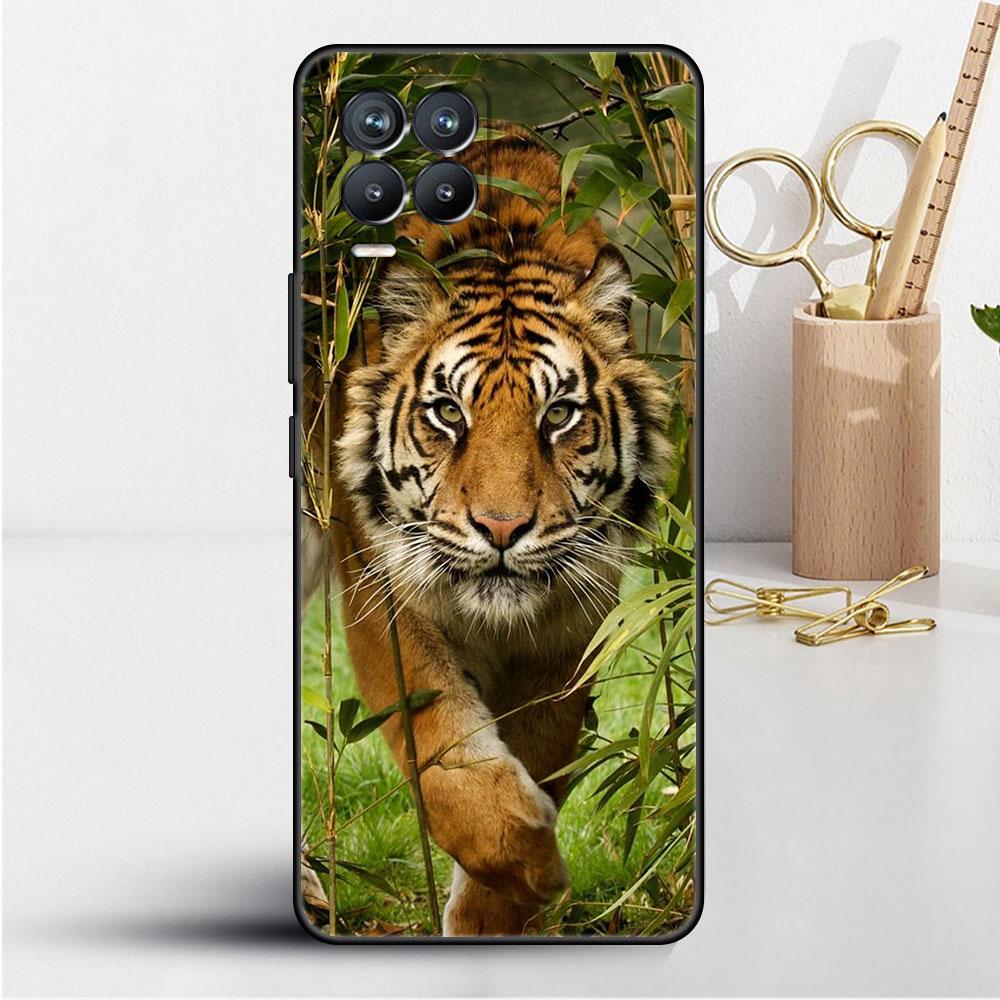 

Мягкий чехол из ТПУ для Realme 8 C21 9 Pro 8i 9i GT Neo 3 2 C3 7 6 C21Y C15 C11 C35, силиконовый чехол для телефона Tiger Cool Realme 8