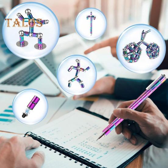 

Набор магнитных ручек Разборная ручка Сборка пользовательских форм Соберите свою собственную магнитную ручку Творческий инструмент Универсальный подарок разноцветный