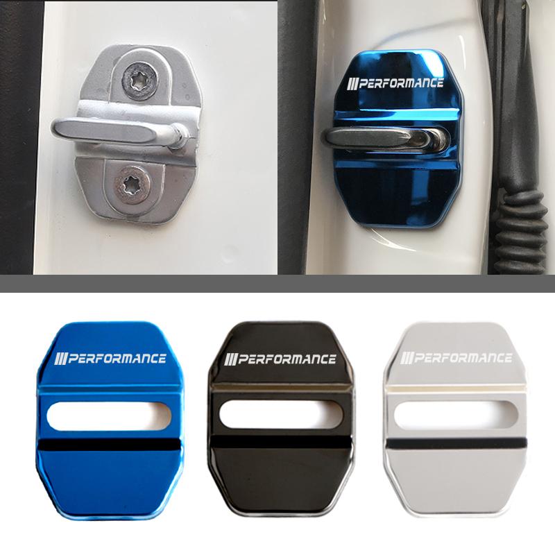 Car Door Lock Protective Cover Trim For BMW X1 X2 X3 X4 X5 X6 X7 G20 G30 G32 G11 G12 F20 F30 F40 F10 Anti-Scratch Door Lock Buck cwbn50