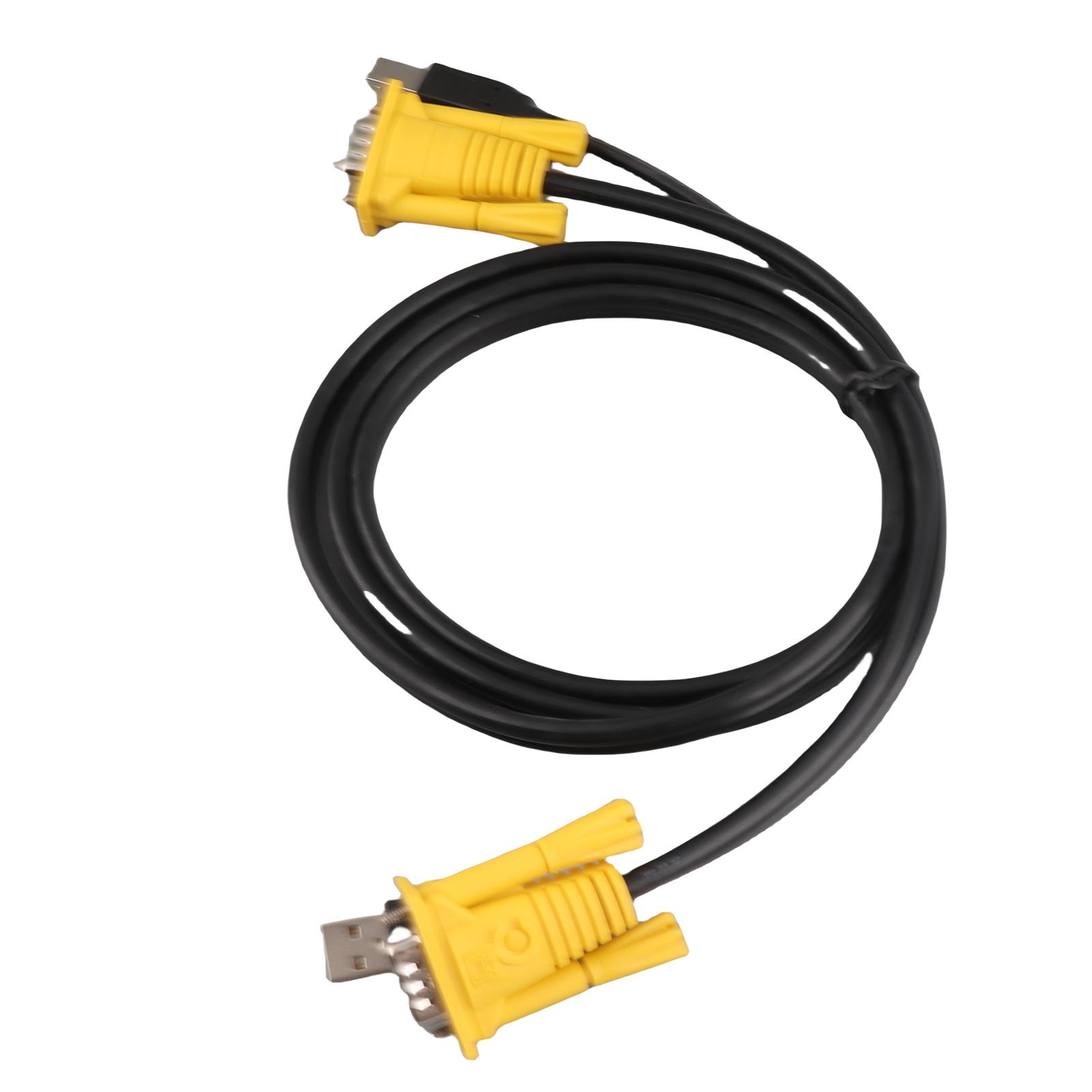 

1.5M USB 2.0 KVM Switch Cable Multi Functional Cable Convenient for PC Computer
