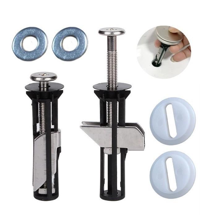 1Pcs Toilet Seat Screws Hinges Expanding Rubber Top Bottom Load Nuts Fixings WC Blind Hole Bathroom Accessories Replacement