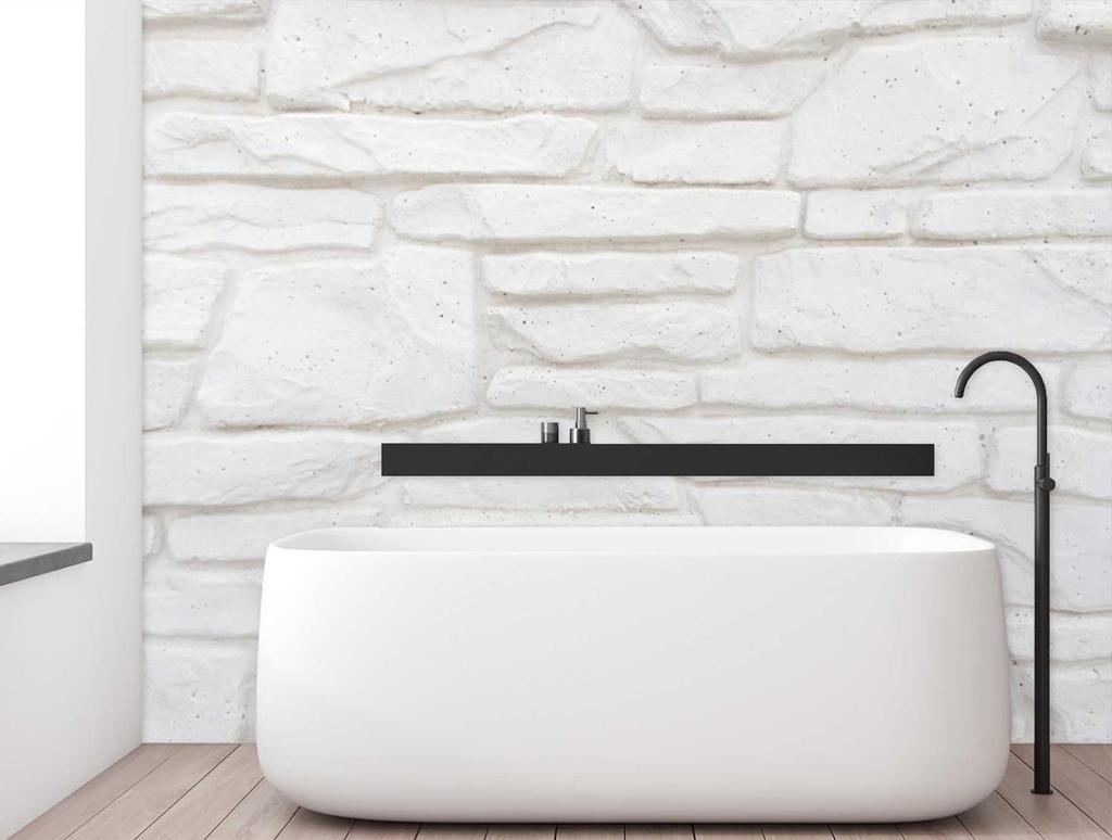 Wallpaper White Stone Wall Bricks