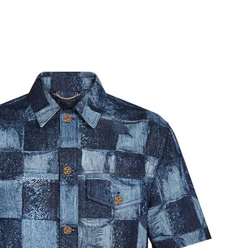 LOUIS VUITTON New Quarterly Products Of LV Shirts Men's Lapel Moderate 1A8WBC