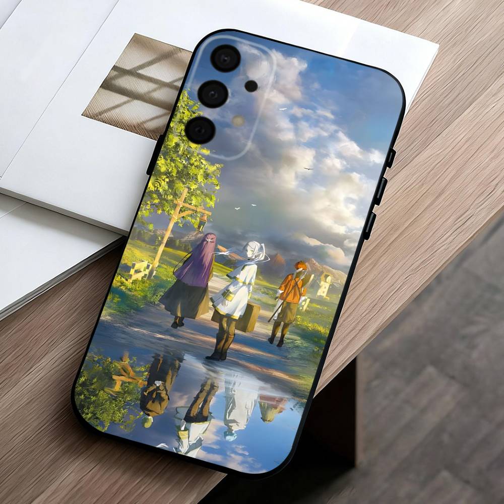 Manga Frieren Beyond Journeys End phone Case For Samsung Galaxy A73,A72,A71,A70,A53,A52,A51,Others Soft Black Shell