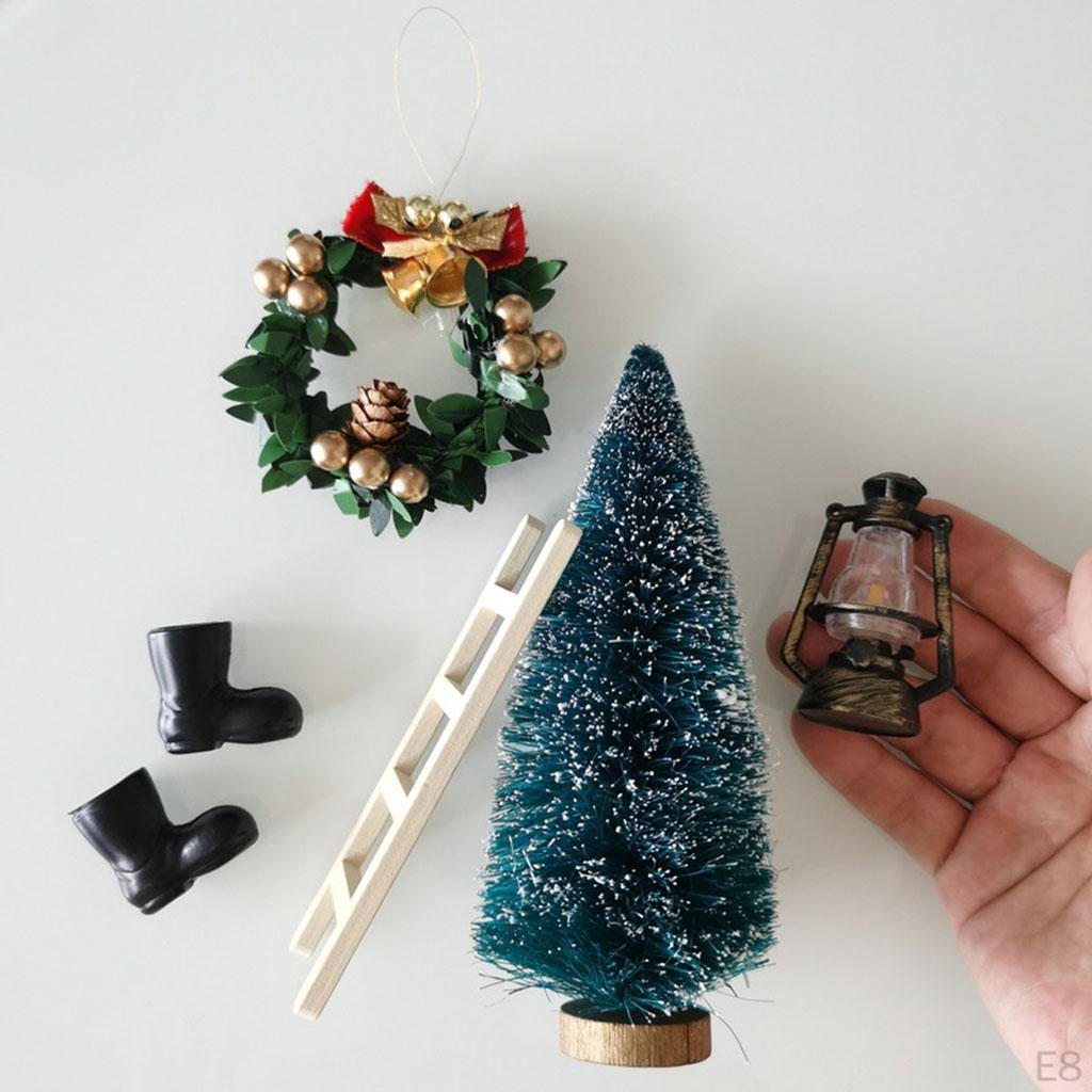 1/12 Dollhouse Christmas Decoration Accessories Kids Pretend Toys