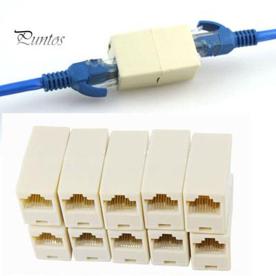 5 pezzi LAN Ethernet Network RJ45 Splitter Plug Adattatore Cavo Estensione Connettore