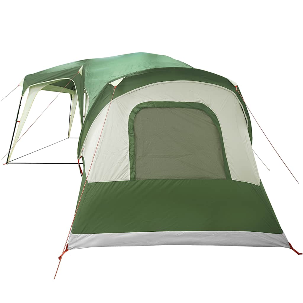Family Tent with Porch 9 Person Capacity Green Waterproof