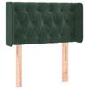 VidaXL LED Headboard Bedroom Furniture Single Bed Accessory Headboard Bed Frame Interior Dark Green 3123605