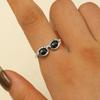 Couple Finger Ring Mini Glasses Adjustable Ring Sparkling Rhinestone Encrusted Fingertip Ring Finger Accessory