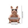 Dog Sculpture Toilet Paper Holder Resin Decoration Desktop Ornament Tissue Roll Dispenser for