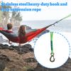 1.2m Stainless Steel Heavy Duty Hook And Loop Swing Suspension Rope Hammock/ Hanging Chair Connection Rope Outdoor Swing Yoga Rope