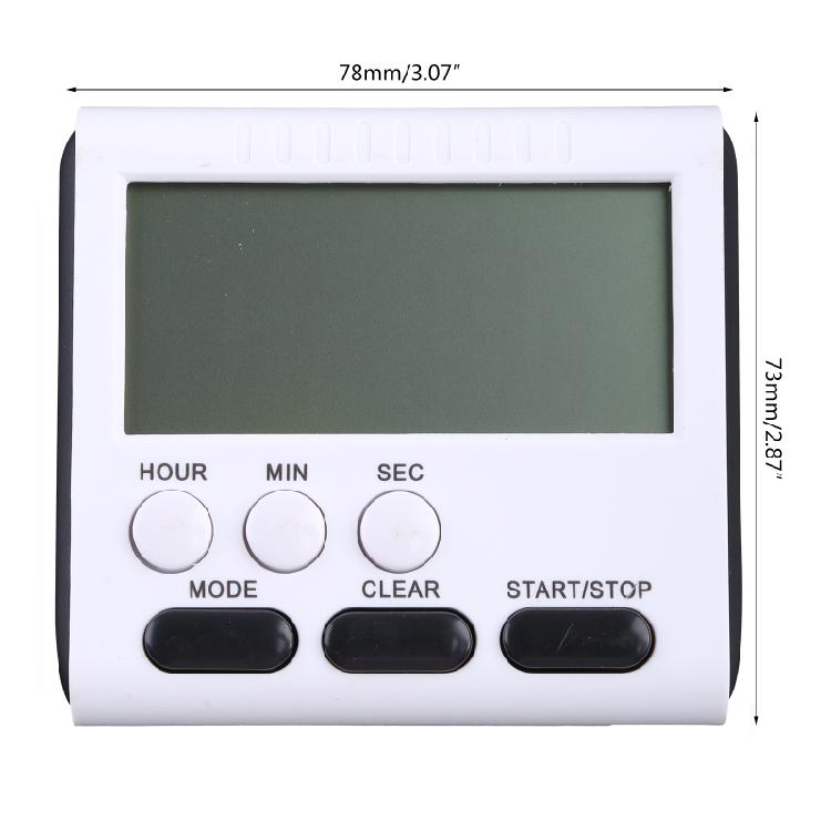 Digitaler Timer für Lehrer Kleine Timer für Kinder Magnetische Rückseite Großes LCD-Display 24H
