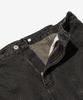 CARGOBROS Curved Line Washed Denim Pants (Black)