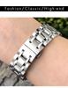 15mm 17mm 316L Stainless Steel Watchband Fit for Longines DolceVita L5.512/L5.255 Series Silver Rose Gold Watch Strap Tool