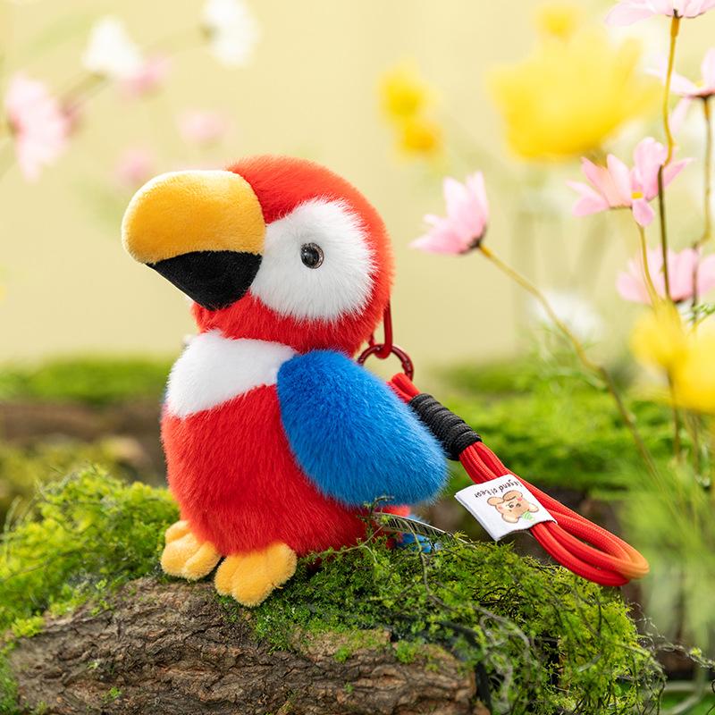Cute Bird Plush Toy Toucan Doll Budgie Series Pendant Gift