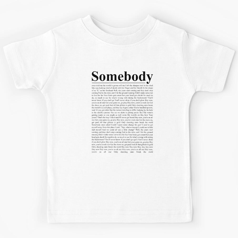 All Star Smash Mouth Lyrics Kids T-Shirt 130