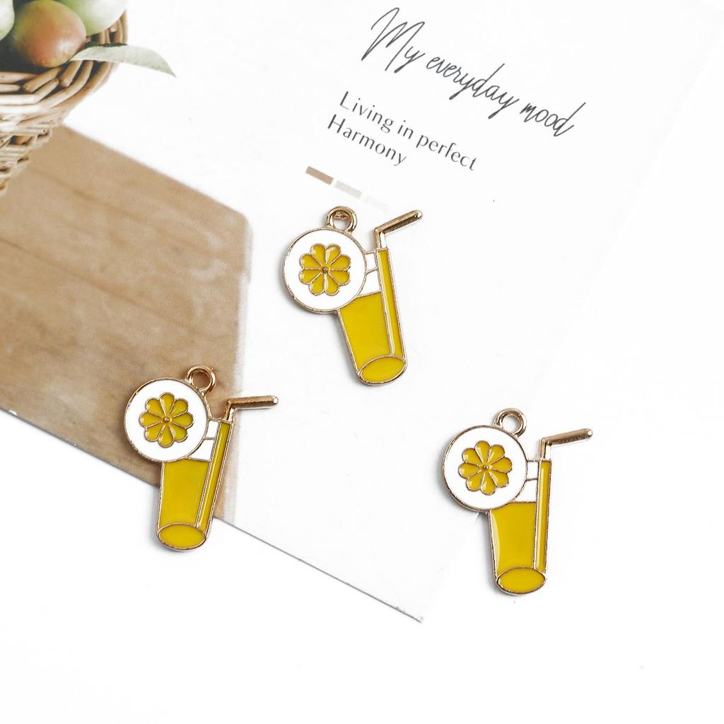 4Pcs Multiple Styles Alloy Metal Drop Oil Colorful Accessories For Jewelry Component Making DIY Necklace Bracelet Earring