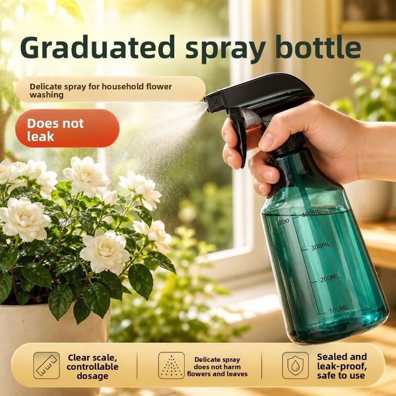 Household Alcohol Disinfectant Spray Bottle, Pressure-type Fine Mist Watering Nozzle for Flowers, Transparent Water Spray Jug