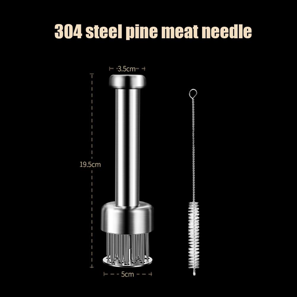 304 Stainless Steel Loose Meat Needle Meat Tenderizer Household Quick Insert Beef Artifact Loose Meat Hammer Steak Kitchen Tool